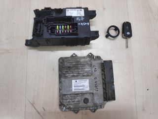 Σέτ εγκεφάλου (Ecu kit) Opel Corsa D 2007-2014 diesel με κωδικό 55568383 KZ