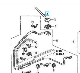 Κεραία Honda FR-V '05- '09 (39151SJDE01) BASE COMP., ANTENNA