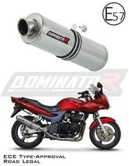 Εξάτμιση Τελικό Dominator Round S.Steel Kawasaki ZR7 1999-2004 Με προδιαγραφές Θορύβου(Περιέχει Σιγαστήρα)