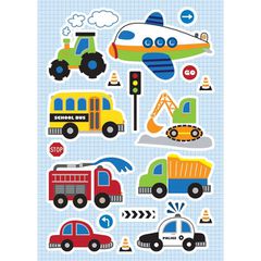 Διακοσμητικά αυτοκόλλητα τοίχου Traffic κατασκευασμένα από βινύλιο χωρίς φθάλιο ή άλλα τοξικά υλικά σετ 18 τεμάχια