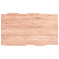 Επιφ Τραπεζιού Αν Καφέ 100x60x(2-4)εκ.Ακατέργ. Μασίφ Ξύλο Δρυός 363954