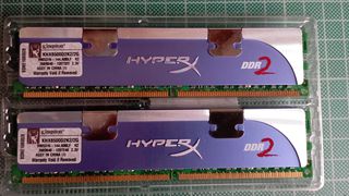 KINGSTON KHX8500D2K2/2G HYPERX 2GB (2X1GB) DUAL CHANNEL DDR2 PC8500 1066MHZ