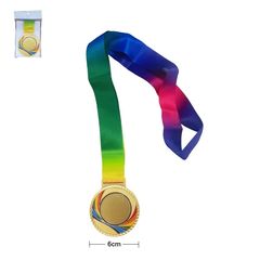 Μετάλλιο Αθλητικών Σωματείων Κενό για Χάραξη / Τύπωμα με Κορδέλα
