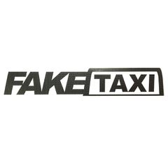 Αυτοκόλλητο 13εκ FAKE TAXI μαύρο