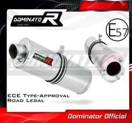 Dominator Εξάτμιση Τελικό Oval S.Steel Kawasaki ZX9R 1994 - 2002  Με Προδιαγραφές Θορύβου(Περιλαμβάνει Σιγαστήρα)