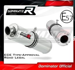 Dominator Εξάτμιση Τελικό Round S.Steel Kawasaki ZX9R 1994 - 2002 Με Προδιαγραφές Θορύβου(Περιλαμβάνει Σιγαστήρα)