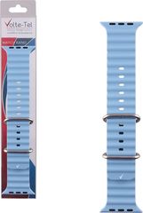 Volte-Tel Λουρακι Ρολογιου Apple Watch 42/44/45/49mm Ocean Band Loop BLUE-Star VT108 - (5205308341502)