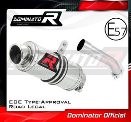 Dominator Εξάτμιση Τελικό GP1 S.Steel Kawasaki ZX10R  2004 - 2005  Με Προδιαγραφές Θορύβου(Περιλαμβάνει Σιγαστήρα)