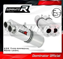 Dominator Εξατμίσεις Διπλά Τελικά Oval S.Steel Kawasaki ZX10R 2006 - 2007 Με Προδιαγραφές Θορύβου(Περιλαμβάνει Σιγαστήρες)