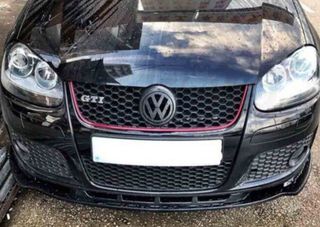 Lip spoiler εμπρός προφυλακτήρα για Volkswagen Golf 5 (2004-2009) GTI- μαύρо γυαλιστερό