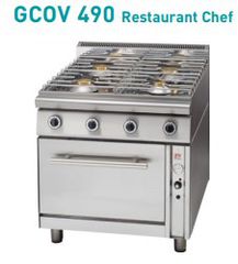 Κουζίνα υγραερίου / φυσικού αερίου GCOV 490 Restaurant Chef  Panaritis 