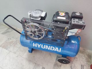 ΠΡΟΣΦΟΡΑ!!Κομπρεσέρ βενζινοκίνητο 7hp HYUNDAI ΜΕ ΕΠΙΤΑΧΥΝΤΗ ΣΤΡΟΦΩΝ και καζανι  100 lit.-thumb-1