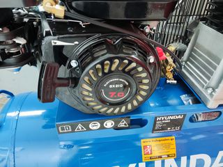 ΠΡΟΣΦΟΡΑ!!Κομπρεσέρ βενζινοκίνητο 7hp HYUNDAI ΜΕ ΕΠΙΤΑΧΥΝΤΗ ΣΤΡΟΦΩΝ και καζανι  100 lit.-thumb-3