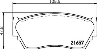 ΤΑΚΑΚΙΑ ΕΜ. NISSAN 100NX-SUNNY N14 (MINTEX) WVA 21657-21658-21659