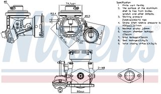 Βαλβίδα AGR SEAT ALTEA, TOLEDO III; SKODA OCTAVIA II; VW CADDY III, CADDY III/MINIVAN 1.9D 04.04-