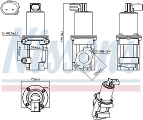 Βαλβίδα AGR ALFA ROMEO MITO; FIAT 500, 500 C, BRAVA, BRAVO I, DOBLO, DOBLO/MINIVAN, IDEA, MAREA, PALIO, PUNTO, PUNTO/HATCHBACK, SCUDO, STRADA, ULYSSE; LANCIA MUSA, PHEDRA 1.3D-2.2D 10.95-