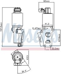 Βαλβίδα AGR OPEL ASTRA G, ASTRA H, ASTRA H GTC, MERIVA A, VECTRA C, VECTRA C GTS, ZAFIRA B 1.6 03.00-09.12