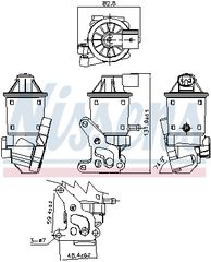 Βαλβίδα AGR  VW LUPO I, POLO, POLO III 1.0/1.4 09.96-07.05