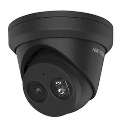 AcuSense IP κάμερα οροφής μαύρη 4MP με φακό 2.8mm και ήχο DS-2CD2343G2-IU