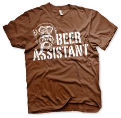 GAS MONKEY - T-Shirt Beer Assistant - Brown (S)-thumb-1