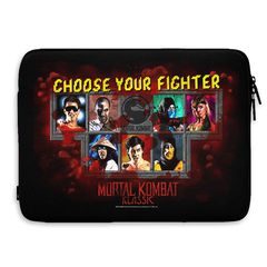 MORTAL KOMBAT - Laptop Sleeve 13 Inch - Choose Your Fighter - Black