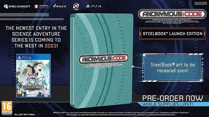 AnonymousCode (Steelbook Edition) / PlayStation 4