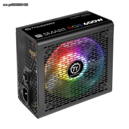 THERMALTAKE τροφοδοτικό PC Smart RGB, 600W, 80 Plus Standard, Active PFC