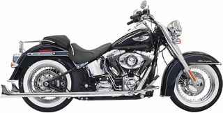 Κωδ.278124 Bassani ολόσωμη εξάτμιση Fishtail Duals Straight 1S26E-33 για Harley Davidson FLSTC 1690 ABS 12-17 / Harley Davidson FLSTFB 1690 ABS 12-17 τηλ.215-215-8211