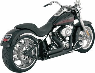 Κωδ.278141 VANCE - HINES ολόσωμη εξάτμιση Shortshots Short Staggered Straight Slash-Cut 47221 για Harley Davidson FXST 1340 86-99 τηλ.215-215-8211