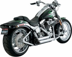 Κωδ.278143 Vance Hines ολόσωμη εξάτμιση Shortshots Short Staggered Straight Slash-Cut 17221 για Harley Davidson FXST 1340 86-99 τηλ.215-215-8211