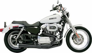 Κωδ.278322 Bassani ολόσωμη εξάτμιση Road Rage Megaphone Short Straight 14222J για Harley Davidson XLH 883 86-03 τηλ.215-215-8211