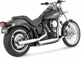 Κωδ.278343 VANCE - HINES τελικά εξάτμισης Twin Slash Bologna Round 16835 για Harley Davidson FXCWC 1584 08-11 τηλ.215-215-8211