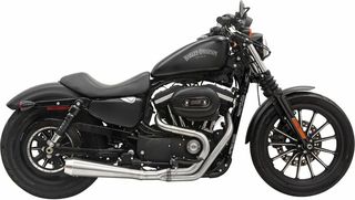 Κωδ.278558 Bassani ολόσωμη εξάτμιση Road Rage III Megaphone 1X52SS για Harley Davidson XL 883 L 05-16 ασημί τηλ.215-215-8211