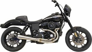 Κωδ.278691 Bassani ολόσωμη εξάτμιση Road Rage Megaphone Short 1D3SS για Harley Davidson FXDB 1584 07-13 τηλ.215-215-8211