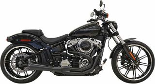 Κωδ.278693 Bassani ολόσωμη εξάτμιση Road Rage Megaphone Upswept Straight-Cut 1S62RB για Harley Davidson FLFBS 1868 ABS 18-23 μαύρο τηλ.215-215-8211