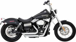 Κωδ.279852 VANCE - HINES ολόσωμη εξάτμιση Shortshots Staggered Slash-Cut 17327 για Harley Davidson FXDF 1690 ABS 12-17 τηλ.215-215-8211