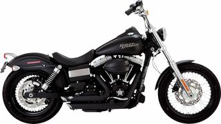 Κωδ.279853 VANCE - HINES ολόσωμη εξάτμιση Shortshots Staggered Slash-Cut 47327 για Harley Davidson FXDF 1690 ABS 12-17 τηλ.215-215-8211