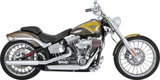 Κωδ.279915 Vance Hines τελικά εξάτμισης Twin Slash Round 16335 για Harley Davidson FLSTC 1690 ABS 12-17 τηλ.215-215-8211