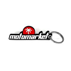 Κωδ.279995 Μπρελόκ Key Chain Motomarket άσπρο τηλ.215-215-8211