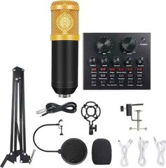 Andowl MIC8 Set Dynamic Microphone XLR with Sound Card - ANDOWL