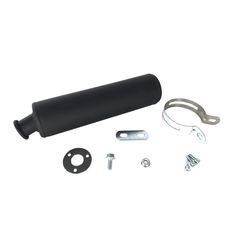 Tecnium Muffler Steel Black Derbi/Gilera/Aprilia