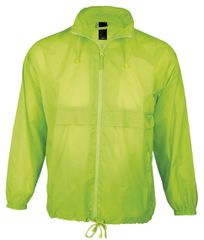 SOL'S SURF 32000 Unisex Αντιανεμικό Αδιάβροχο Jacket | Εύκολο Δίπλωμα & Κλασικό Στυλ NEON LIME-282
