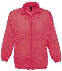 SOL'S SURF 32000 Unisex Αντιανεμικό Αδιάβροχο Jacket | Εύκολο Δίπλωμα & Κλασικό Στυλ NEON CORAL - 153
