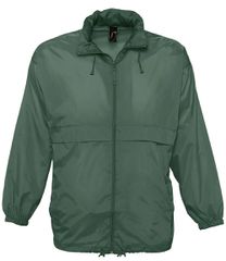SOL'S SURF 32000 Unisex Αντιανεμικό Αδιάβροχο Jacket | Εύκολο Δίπλωμα & Κλασικό Στυλ FOREST GREEN-266