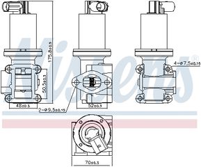 Βαλβίδα AGR ALFA ROMEO 147, 156, 159, 166, BRERA, GT, SPIDER; CADILLAC BLS; FIAT BRAVO II, CROMA, STILO; LANCIA THESIS; OPEL ASTRA H, ASTRA H GTC, ASTRA H/KOMBI, SIGNUM, VECTRA C 1.9D/2.4D 04