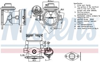 Βαλβίδα AGR VW CALIFORNIA T5 CAMPER, MULTIVAN T5, TRANSPORTER T5 2.5D 04.03-11.09