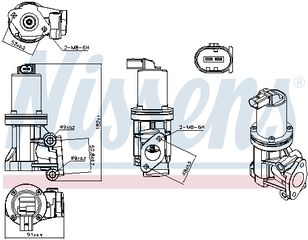 Βαλβίδα AGR  HYUNDAI ACCENT III, GETZ, I10 I, I30; KIA CEE'D, CERATO I, PICANTO I, PRO CEE'D, RIO II 1.1D/1.5D/1.6D 03.03-12.12