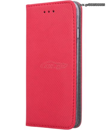 Smart Magnet case for Motorola Moto G42 red