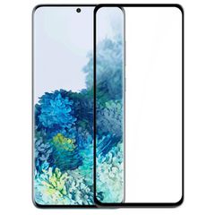 Full Glue Tempered Glass 5D for Samsung Galaxy S20 Plus black frame