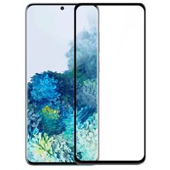 Full Glue Tempered Glass 5D for Samsung Galaxy S20 Plus black frame
